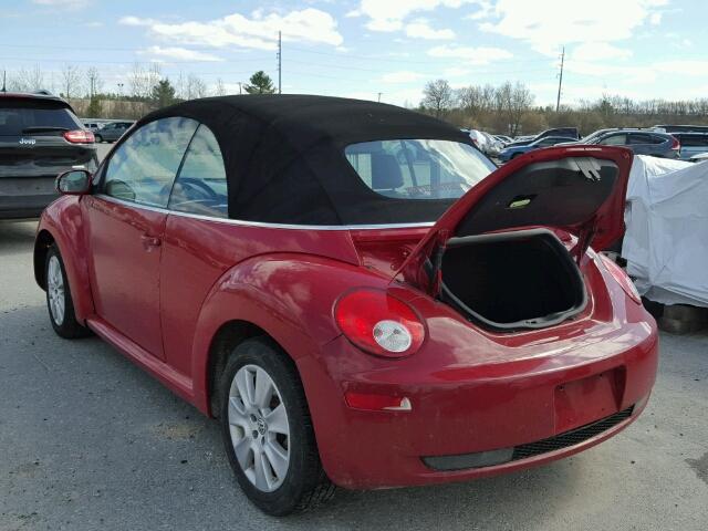 3VWRG31Y49M401082 - 2009 VOLKSWAGEN NEW BEETLE RED photo 3