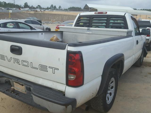 3GCEC14X86G246759 - 2006 CHEVROLET SILVERADO WHITE photo 4