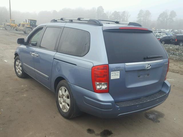 KNDMC233586051206 - 2008 HYUNDAI ENTOURAGE BLUE photo 3