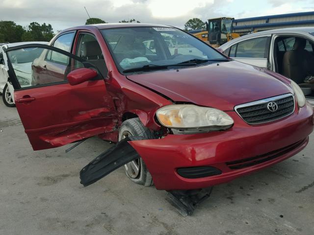 2T1BR32E58C901682 - 2008 TOYOTA COROLLA CE RED photo 1