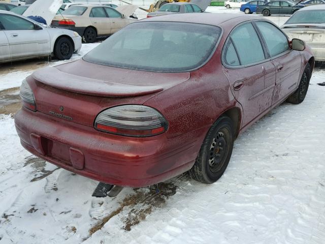 1G2WK52J11F120951 - 2001 PONTIAC GRAND PRIX RED photo 4