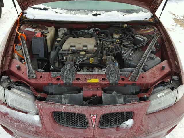 1G2WK52J11F120951 - 2001 PONTIAC GRAND PRIX RED photo 7