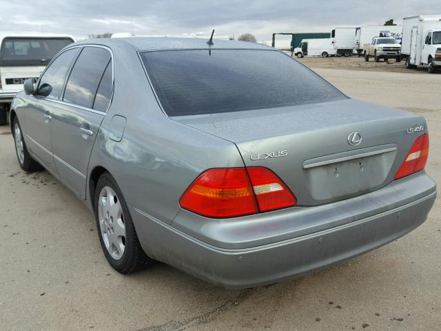 JTHBN30F110035999 - 2001 LEXUS LS 430 BLUE photo 3