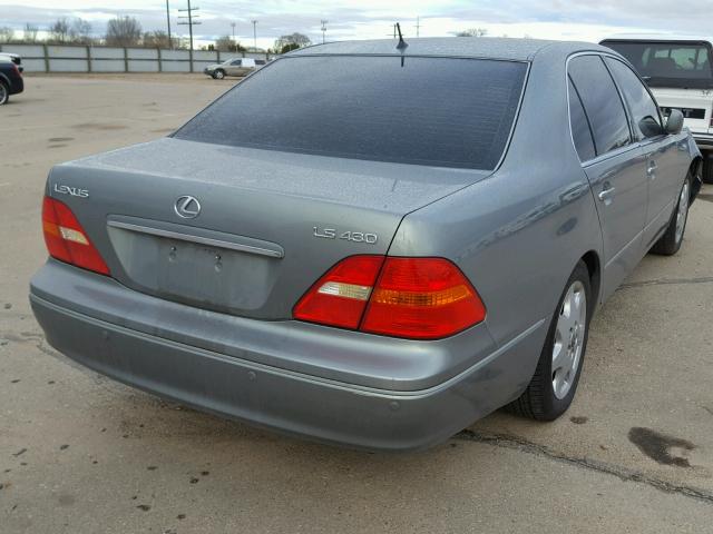 JTHBN30F110035999 - 2001 LEXUS LS 430 BLUE photo 4