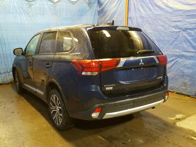 JA4AZ3A32HZ056589 - 2017 MITSUBISHI OUTLANDER BLUE photo 3