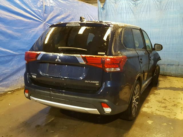 JA4AZ3A32HZ056589 - 2017 MITSUBISHI OUTLANDER BLUE photo 4