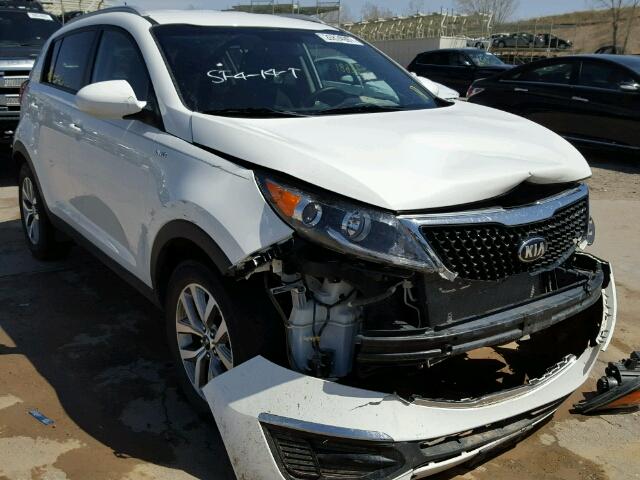 KNDPBCAC5G7799584 - 2016 KIA SPORTAGE L WHITE photo 1