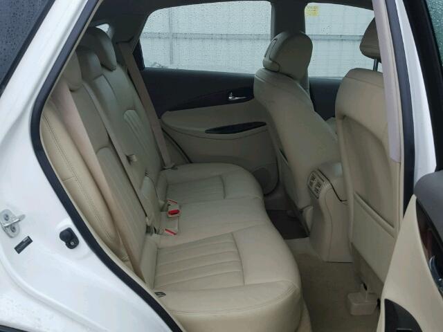 JN1AJ0HR6BM854462 - 2011 INFINITI EX35 BASE WHITE photo 6