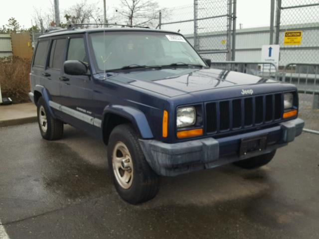 1J4FF48SX1L530184 - 2001 JEEP CHEROKEE S BLUE photo 1