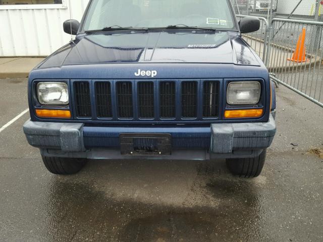 1J4FF48SX1L530184 - 2001 JEEP CHEROKEE S BLUE photo 7