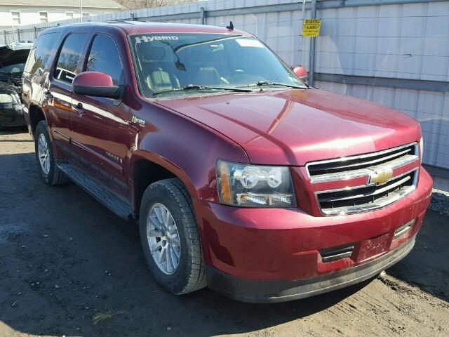 1GNFK13539R171309 - 2009 CHEVROLET TAHOE HYBR MAROON photo 1