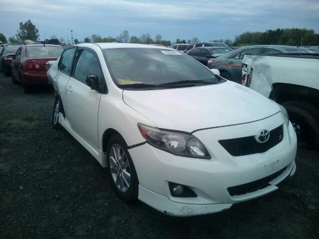 2T1BU4EE5AC281874 - 2010 TOYOTA COROLLA BA WHITE photo 1