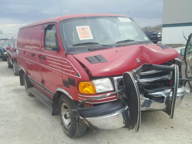 2B7HB11Y42K146877 - 2002 DODGE RAM VAN B1 RED photo 1