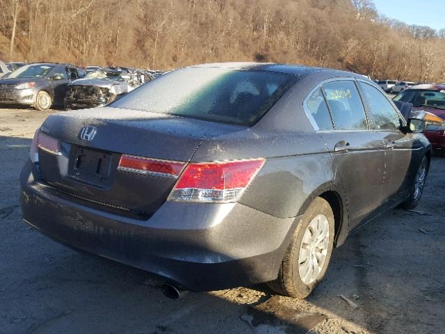 1HGCP2E31CA128545 - 2012 HONDA ACCORD LX GRAY photo 4