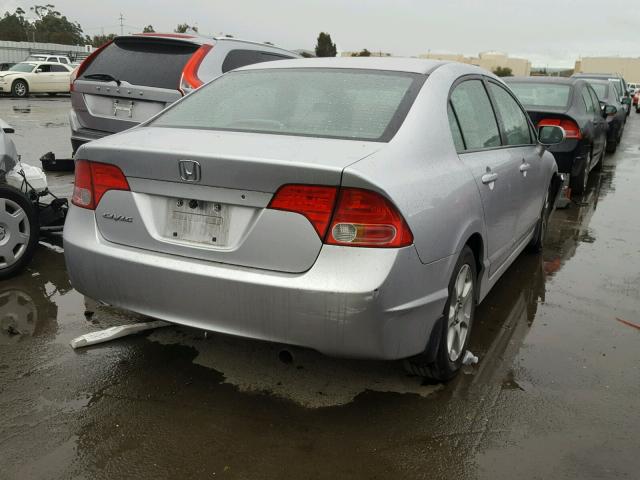 2HGFA16578H325690 - 2008 HONDA CIVIC LX SILVER photo 4