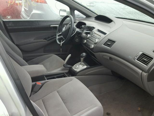 2HGFA16578H325690 - 2008 HONDA CIVIC LX SILVER photo 5