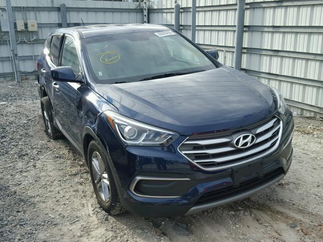 5XYZT3LB8JG542701 - 2018 HYUNDAI SANTA FE S BLUE photo 1