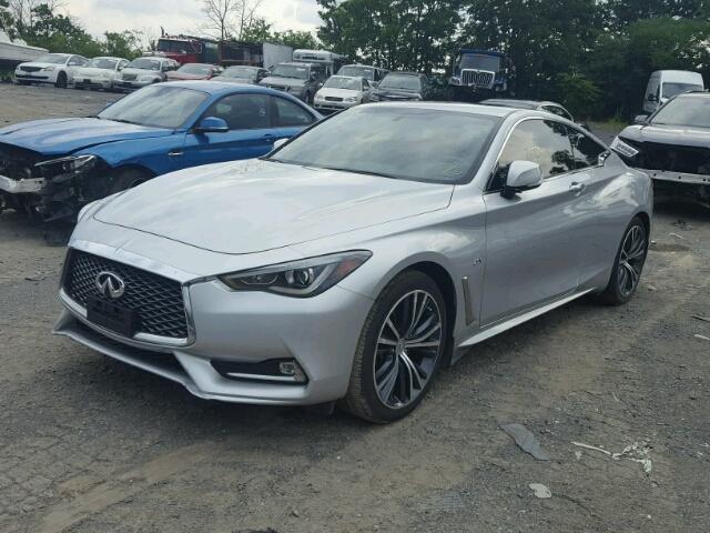 JN1CV7EK8HM110108 - 2017 INFINITI Q60 BASE SILVER photo 2