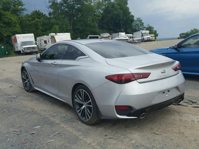 JN1CV7EK8HM110108 - 2017 INFINITI Q60 BASE SILVER photo 3