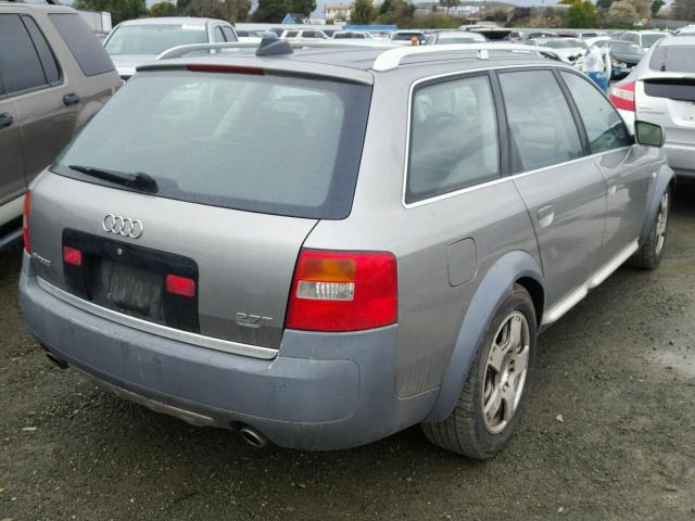 WA1YD64B94N062523 - 2004 AUDI ALLROAD SILVER photo 4