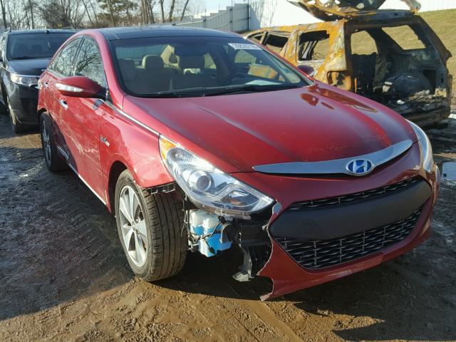 KMHEC4A46BA014306 - 2011 HYUNDAI SONATA HYB RED photo 1