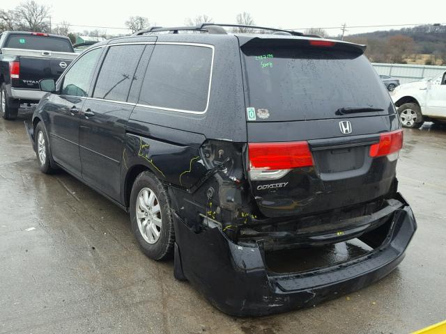 5FNRL3H60AB016081 - 2010 HONDA ODYSSEY EX BLACK photo 3