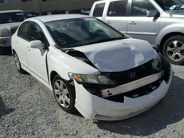 2HGFA16539H300898 - 2009 HONDA CIVIC LX WHITE photo 1