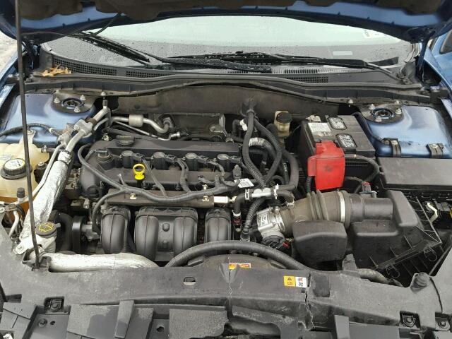 3FAHP0HA6AR127421 - 2010 FORD FUSION BLUE photo 7