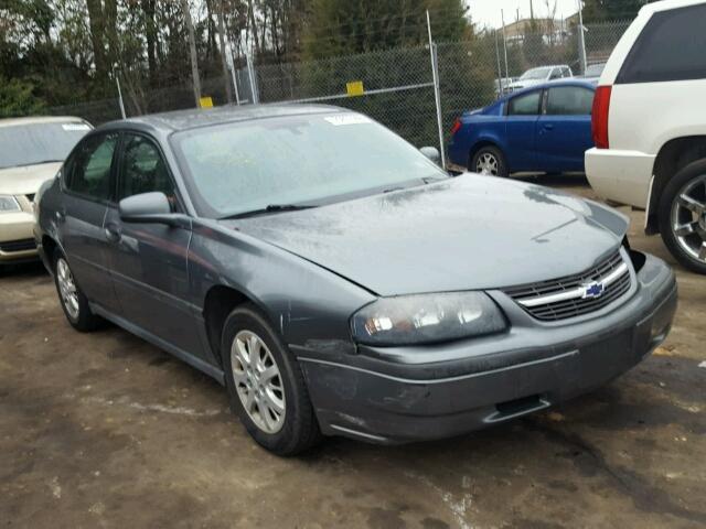 2G1WF55E949199905 - 2004 CHEVROLET IMPALA GRAY photo 1