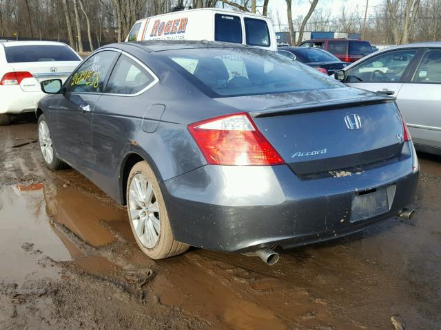 1HGCS22828A008484 - 2008 HONDA ACCORD EXL CHARCOAL photo 3