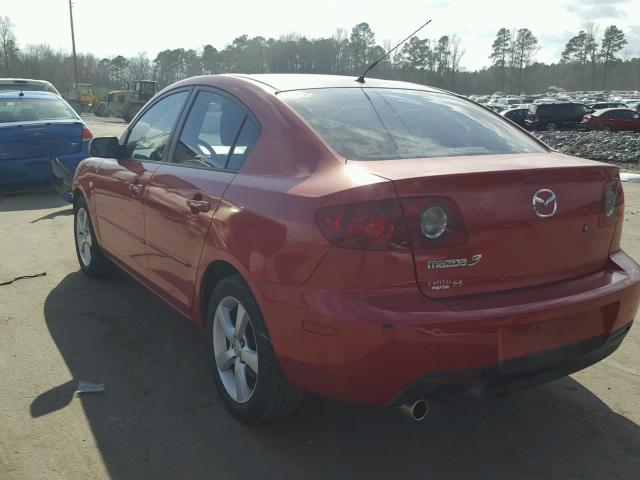 JM1BK12F061457078 - 2006 MAZDA 3 I RED photo 3