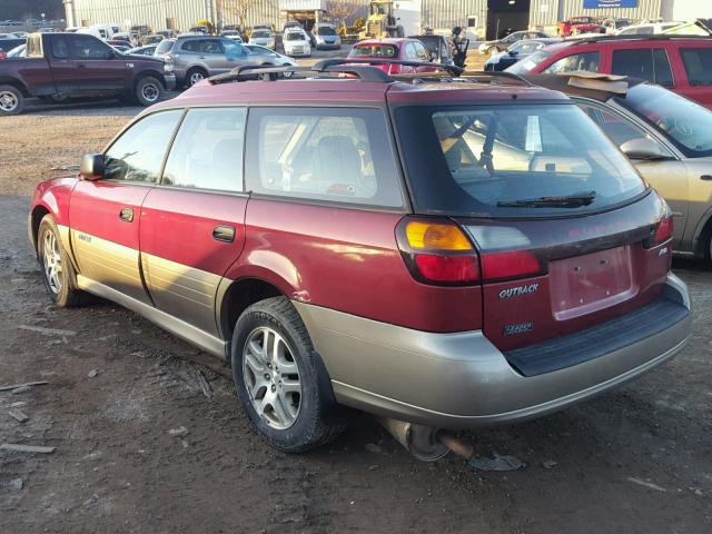 4S3BH675247607973 - 2004 SUBARU LEGACY OUT MAROON photo 3