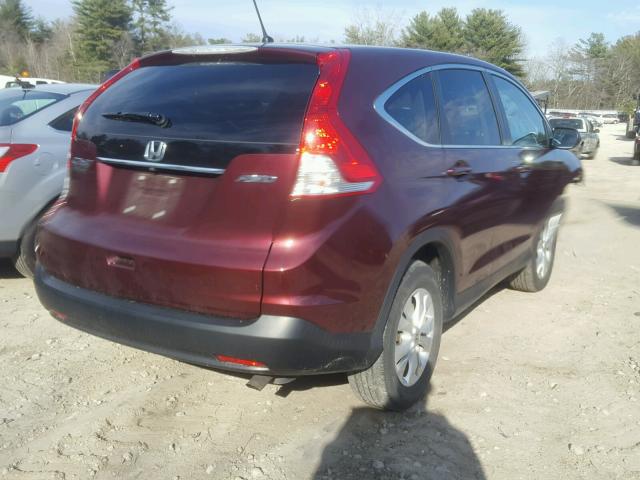 5J6RM4H50EL052764 - 2014 HONDA CR-V EX RED photo 4