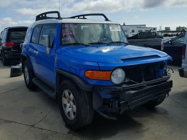 JTEZU11F370004733 - 2007 TOYOTA FJ CRUISER BLUE photo 1