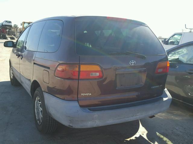 4T3ZF19C9XU141857 - 1999 TOYOTA SIENNA CE MAROON photo 3