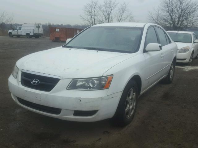 5NPET46C66H107488 - 2006 HYUNDAI SONATA GL WHITE photo 2