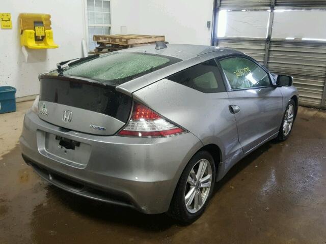 JHMZF1D67CS004905 - 2012 HONDA CR-Z EX SILVER photo 4