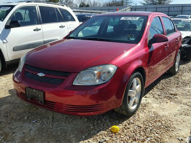 1G1AF5F5XA7134681 - 2010 CHEVROLET COBALT 2LT RED photo 2