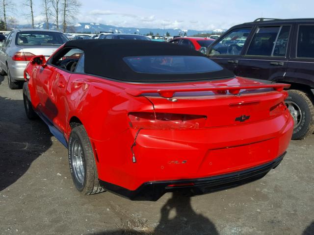 1G1FK3D64J0110970 - 2018 CHEVROLET CAMARO ZL1 红色 照片 3