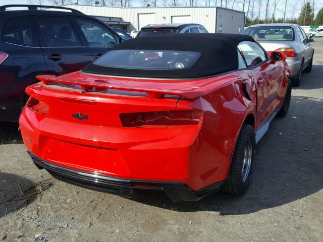 1G1FK3D64J0110970 - 2018 CHEVROLET CAMARO ZL1 RED photo 4