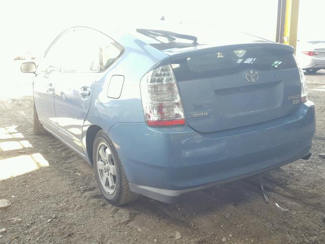 JTDKB20U577590117 - 2007 TOYOTA PRIUS BLUE photo 3