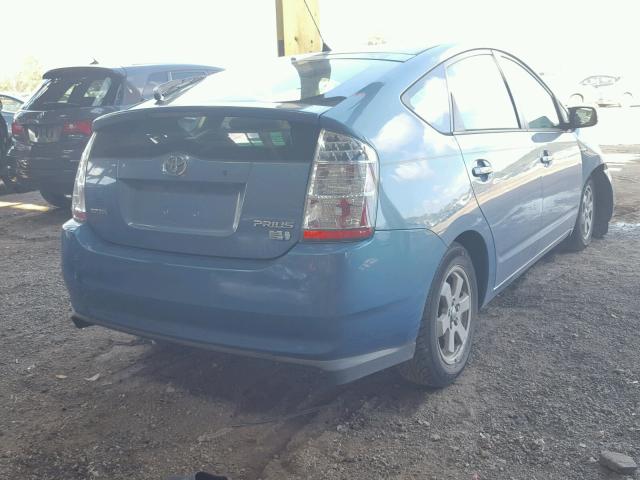 JTDKB20U577590117 - 2007 TOYOTA PRIUS BLUE photo 4