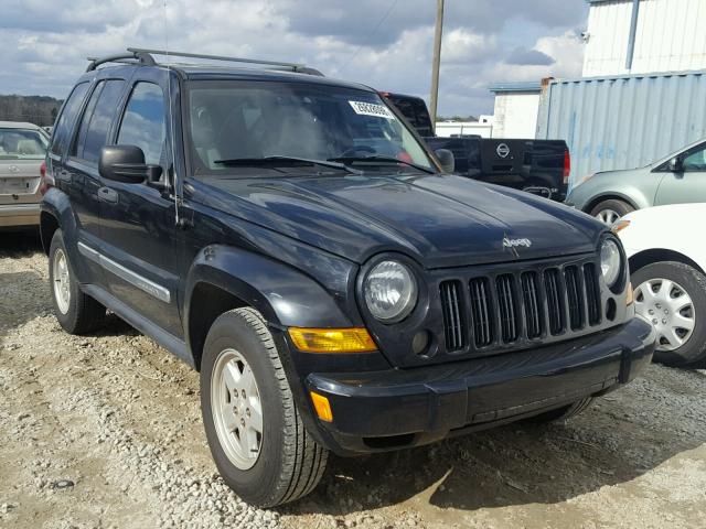 1J4GK48K06W213505 - 2006 JEEP LIBERTY SP BLACK photo 1