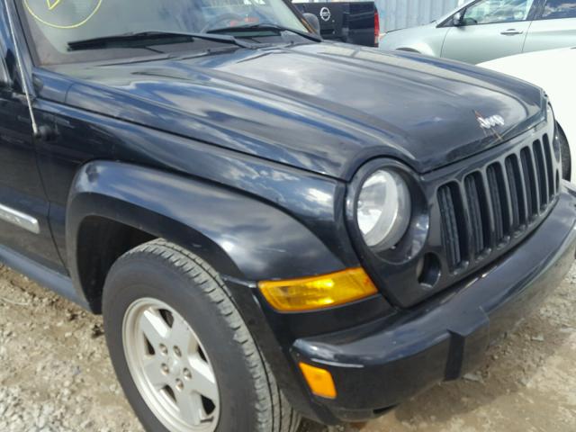 1J4GK48K06W213505 - 2006 JEEP LIBERTY SP BLACK photo 9