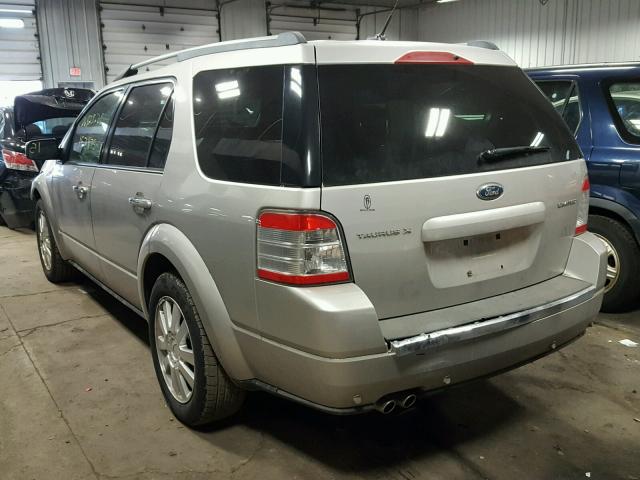 1FMDK03W18GA04679 - 2008 FORD TAURUS X L SILVER photo 3