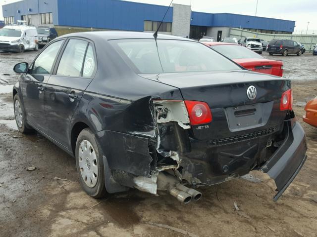 3VWGF71K97M055668 - 2007 VOLKSWAGEN JETTA BLACK photo 3