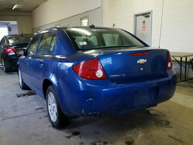 1G1AL52FX57548878 - 2005 CHEVROLET COBALT LS BLUE photo 3