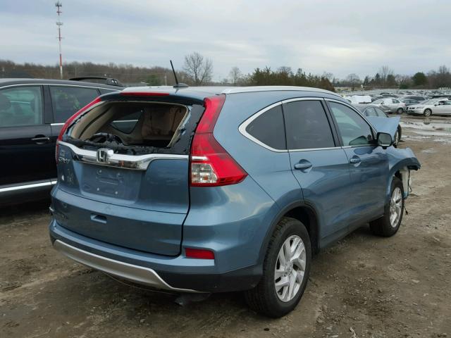 2HKRM3H79GH505143 - 2016 HONDA CR-V EXL BLUE photo 4