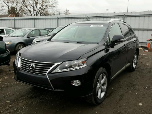 2T2BK1BA9FC292594 - 2015 LEXUS RX 350 BLACK photo 2