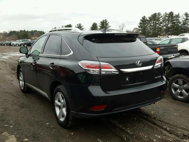 2T2BK1BA9FC292594 - 2015 LEXUS RX 350 BLACK photo 3